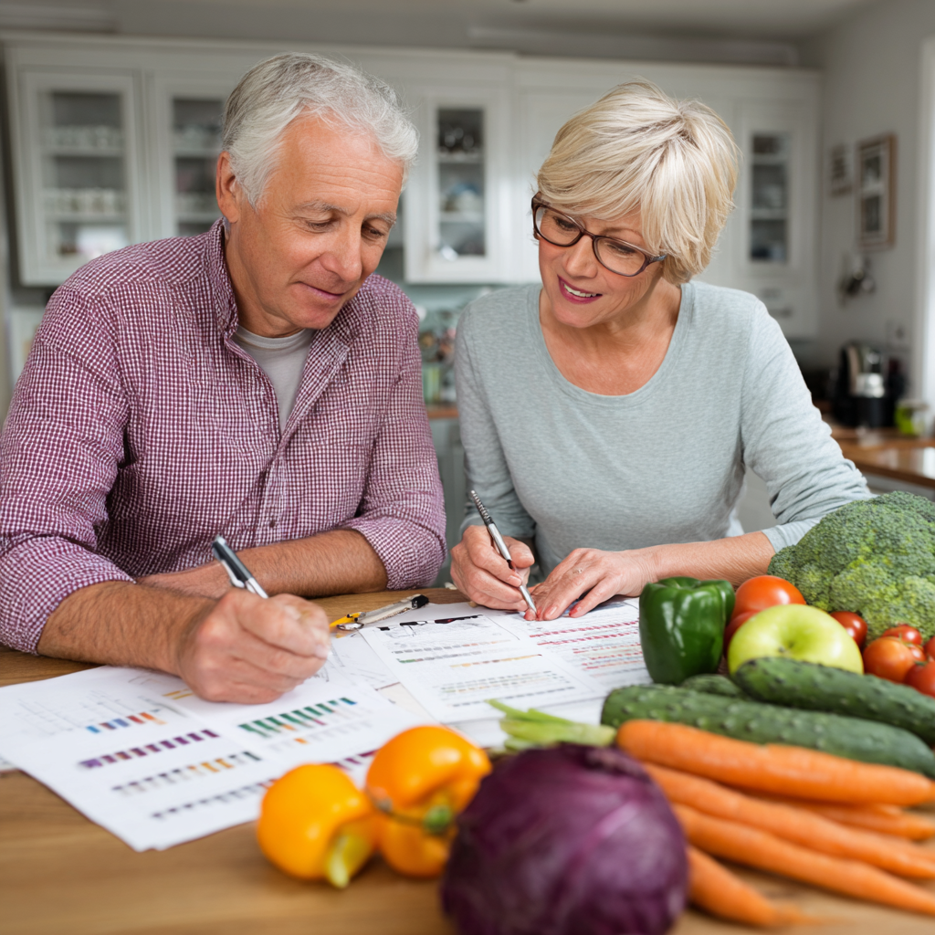 nutritional planning consultation with mature adults